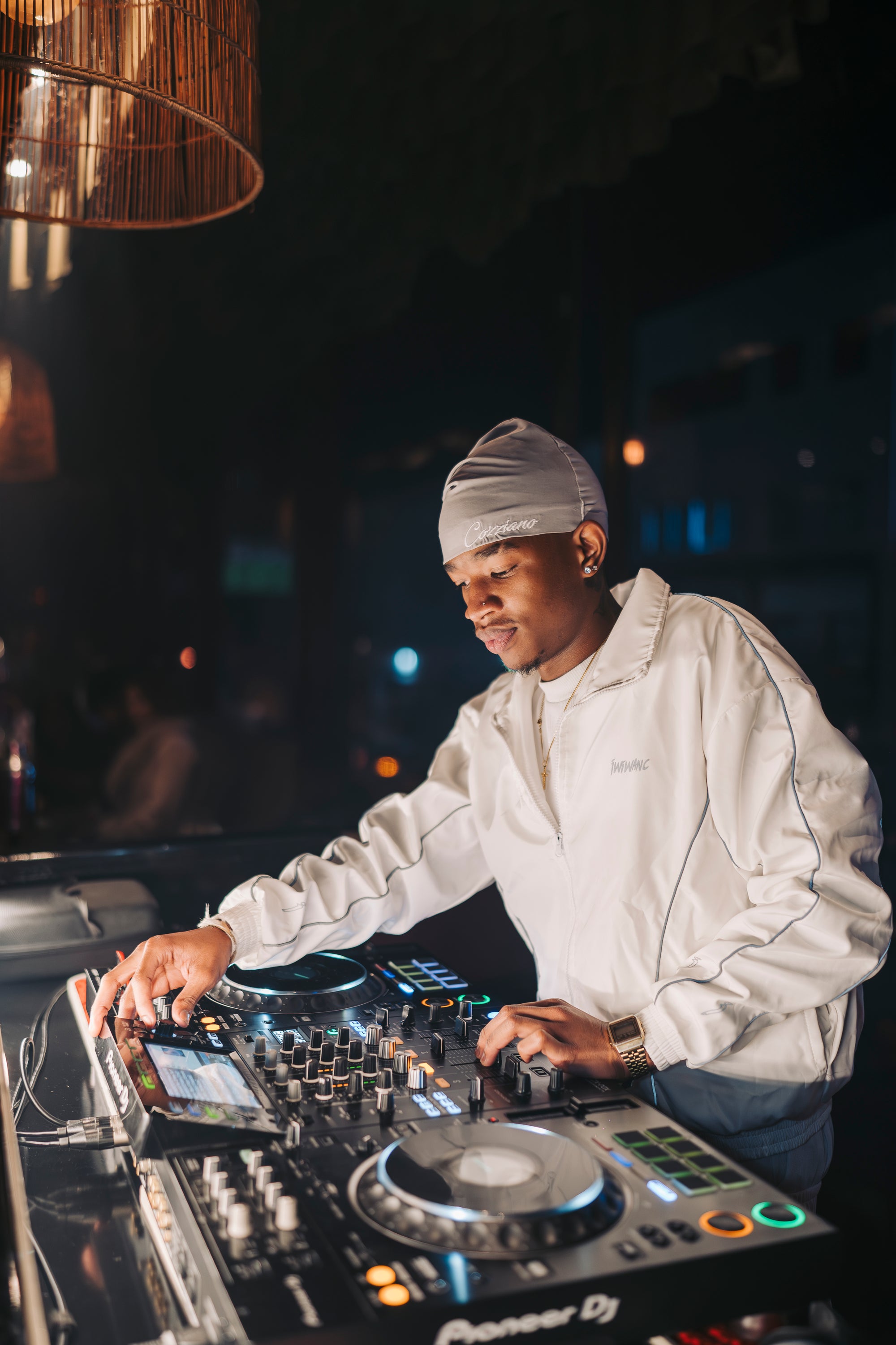 White main character suit