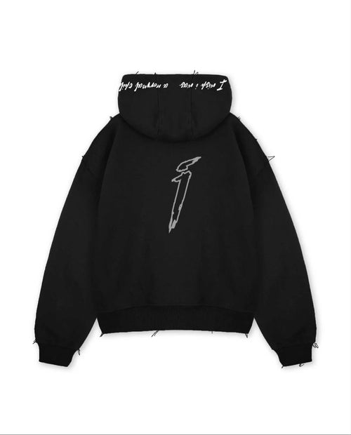 Distressed Influential character hoodie
