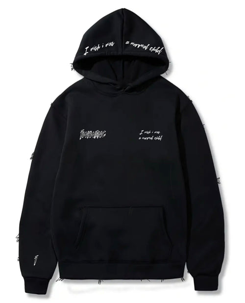 Distressed Influential character hoodie