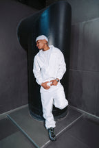 White main character suit