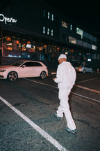 White main character suit