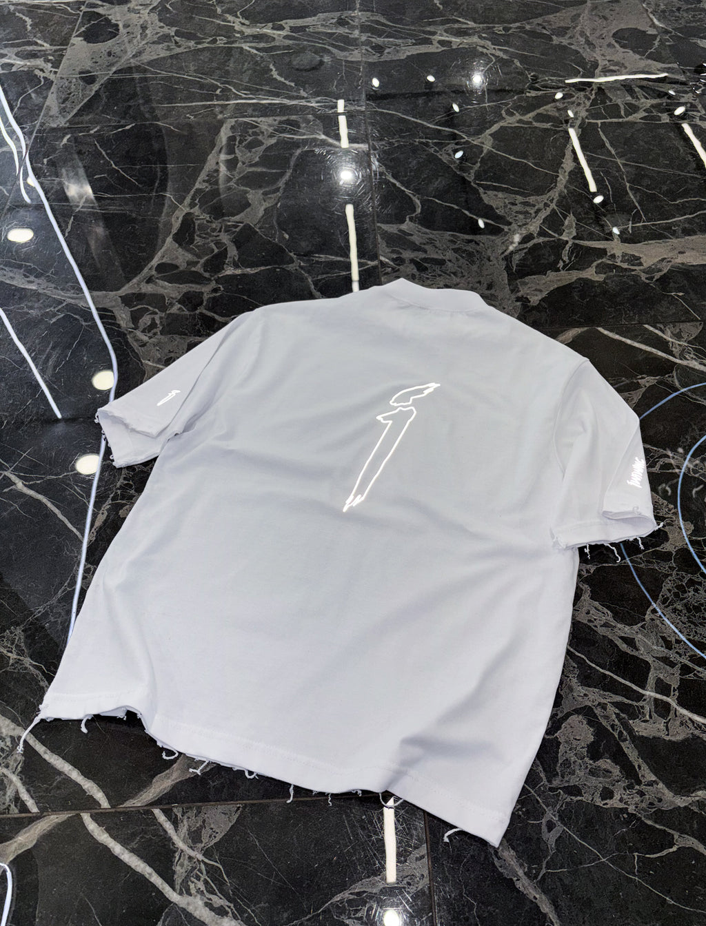 Influential character distressed tee