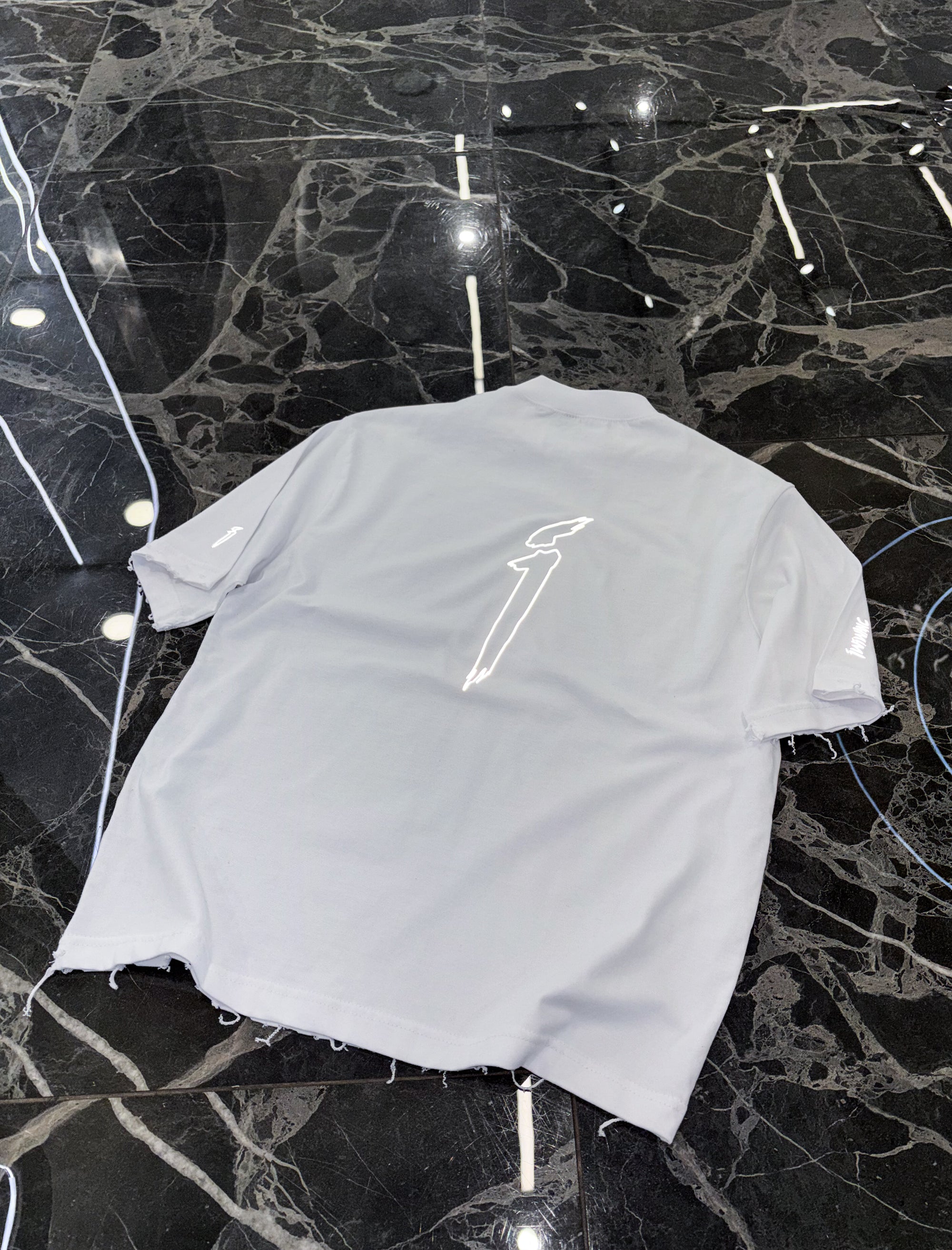 Influential character distressed tee